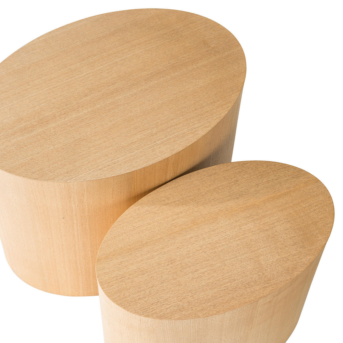 BEISTELLTISCH - 2er-Set - Esche - Eschefarben, Holzwerkstoff (33/48/40cm) - home24