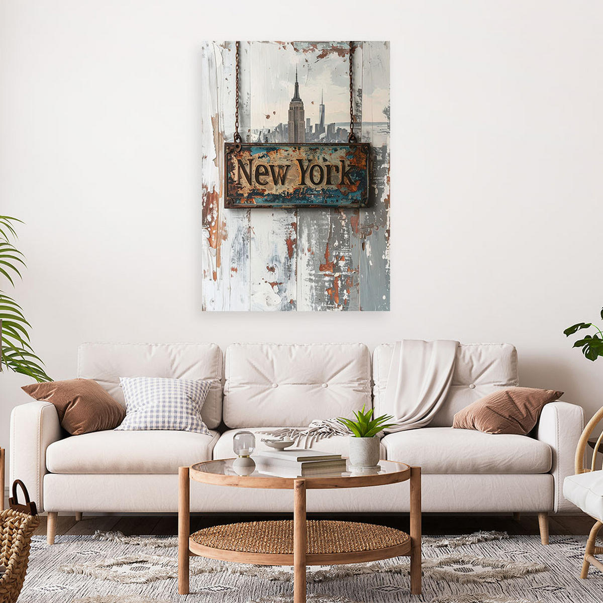 LEINWANDBILD Inschriften und Zitate 60x90cm - Beige, Textil (60/90cm) - Feeby