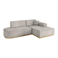 ECKSOFA Ottomane Rechts IREA-L1-v2 - 234x171x83 cm Hellbraun - Hellbraun, Holzwerkstoff/Textil (171/234cm) - ALTDECOR