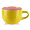 BECHER Basic Nature Gelb Rosa 17.5/13/10 cm Keramik - Gelb/Rosa, Keramik (0.75L) - Mondex