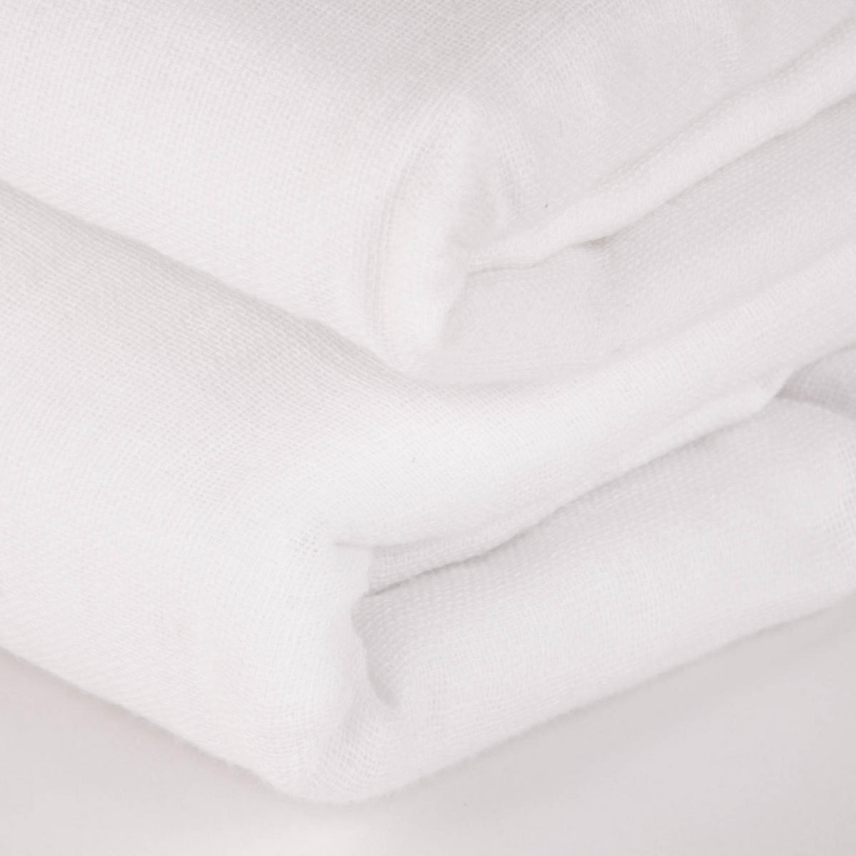 BETTWÄSCHE Angelia 140/200 cm - Weiß, Naturmaterialien (200/140cm) - Douceur d´intérieur