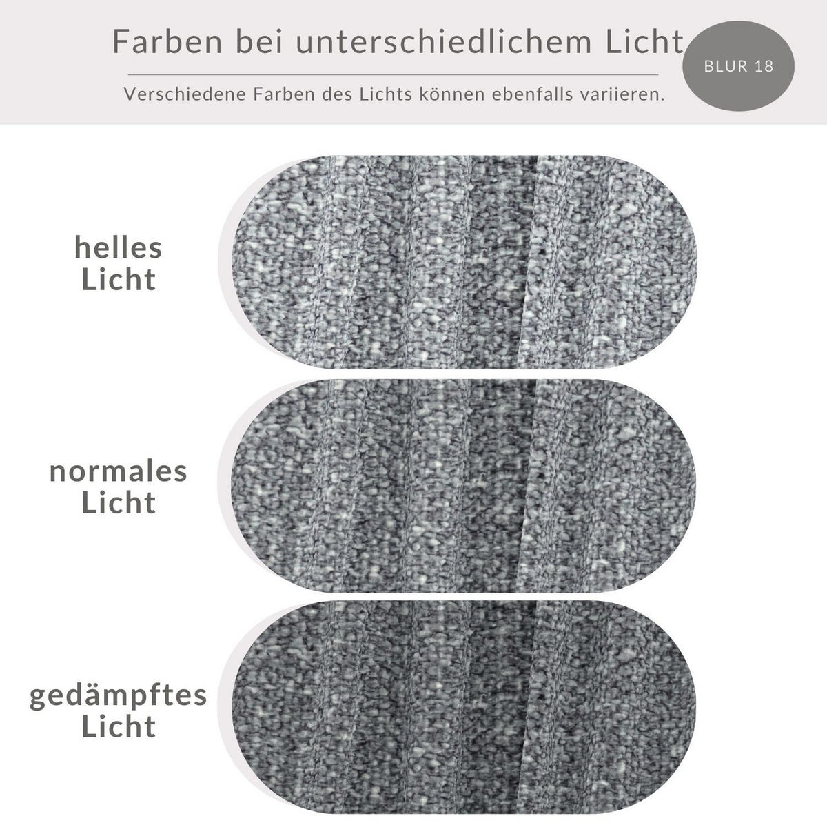 POUF L Zanzibar Grau Plüschstoff - Schwarz/Grau, Holz/Holzwerkstoff (110/37/110cm) - Maison de Reve