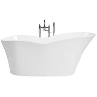BADEWANNE FREISTEHEND 80x170x74 cm weiß Dulcina - Weiß, Kunststoff (80/74/170cm) - Beliani