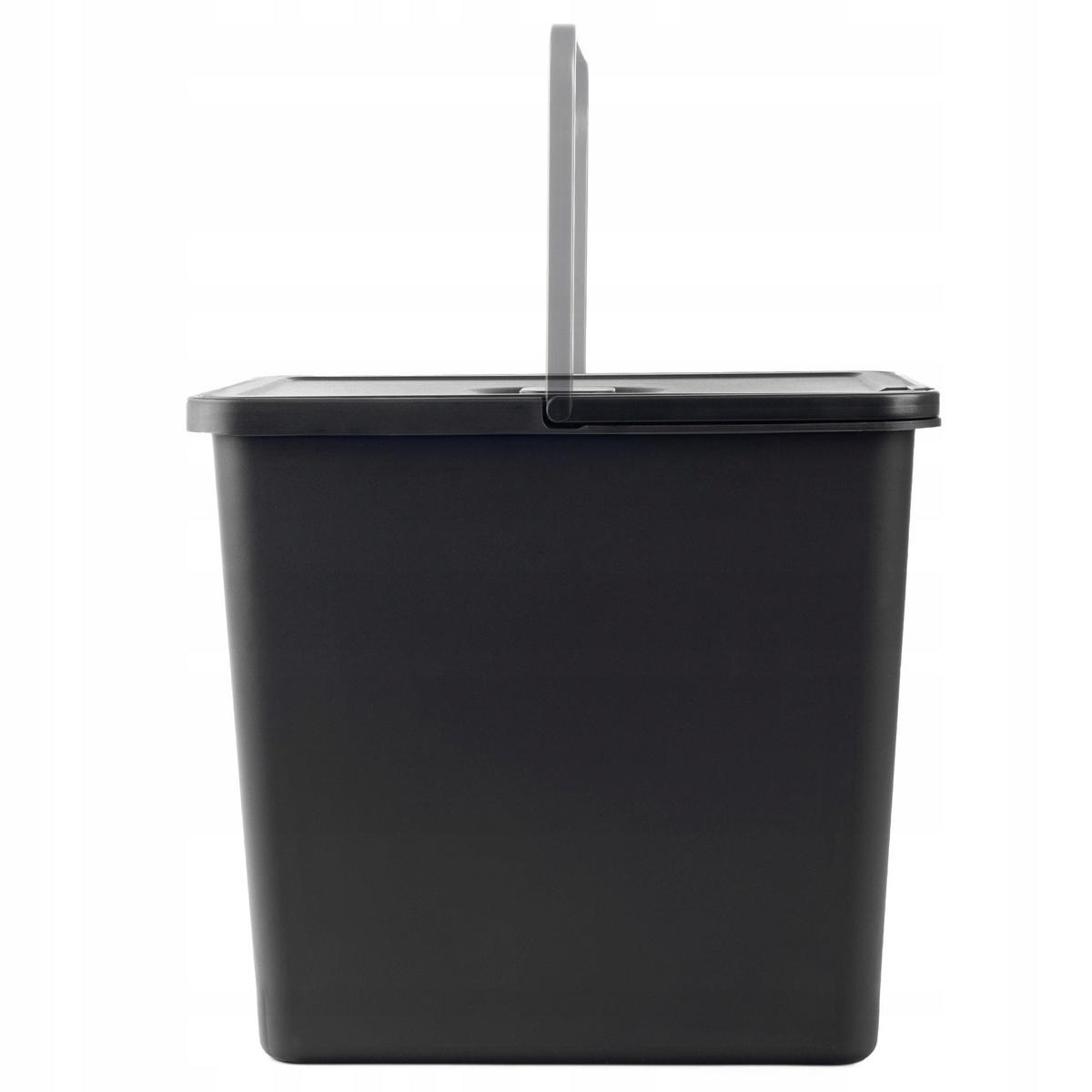 ABFALLBEHÄLTER, 23L, Schwarz - Schwarz, Kunststoff (27/32cm) - KADAX