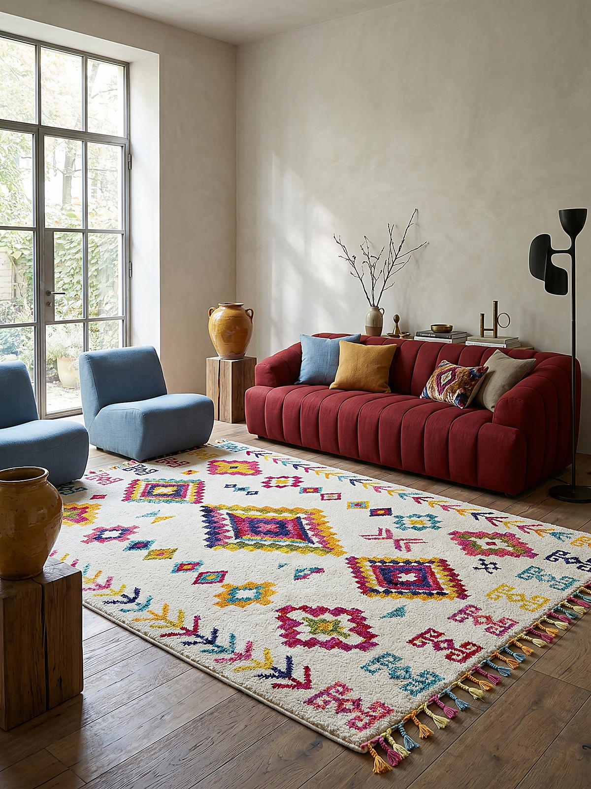 HOCHFLORTEPPICH ARUN 120/170 cm - Multicolor, Textil (170/120cm) - KADIMA DESIGN