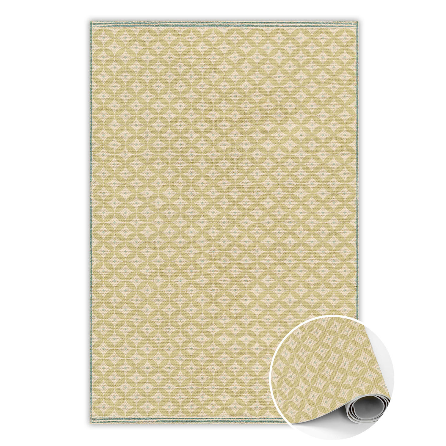 ArtPrintCave Vinyl-Teppich Beige 120x1.6 cm