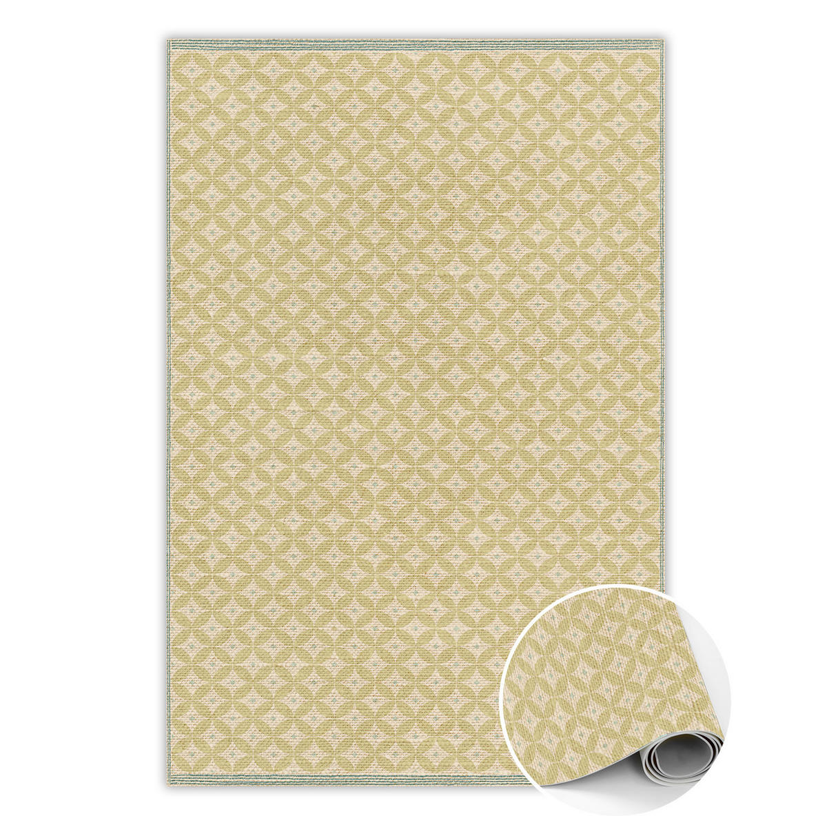 VINYL-TEPPICH 210x140 cm Beige - Beige, Kunststoff (140/1.6cm) - ArtPrintCave