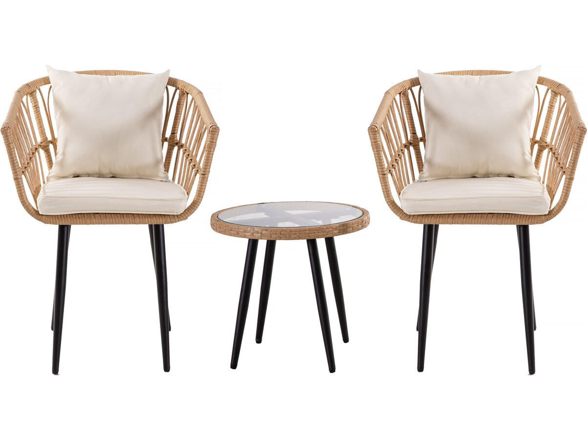 GARTENSITZGRUPPE vela beige - Beige, Metall - Habitat Garten