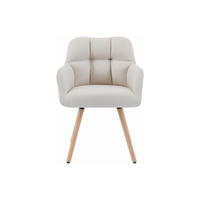 STUHL - 57.5 cm x 58 cm - Stoff - Beige - PEGA - Beige, Textil (57.5/81/58cm) - Vente-Unique
