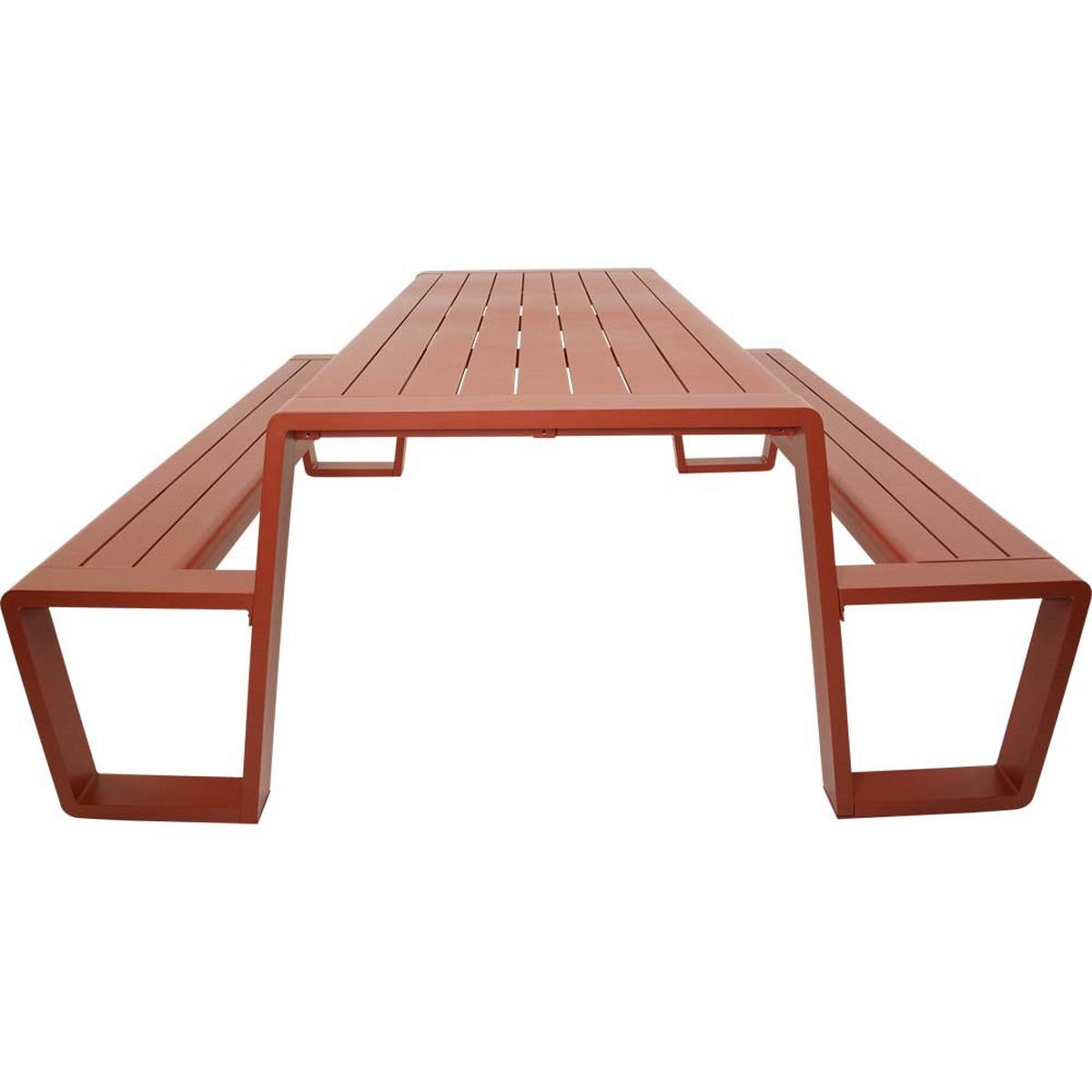 PICKNICK-SET Estilo - Rot - 220/183/74 cm - Rot, Metall - Lesli Living