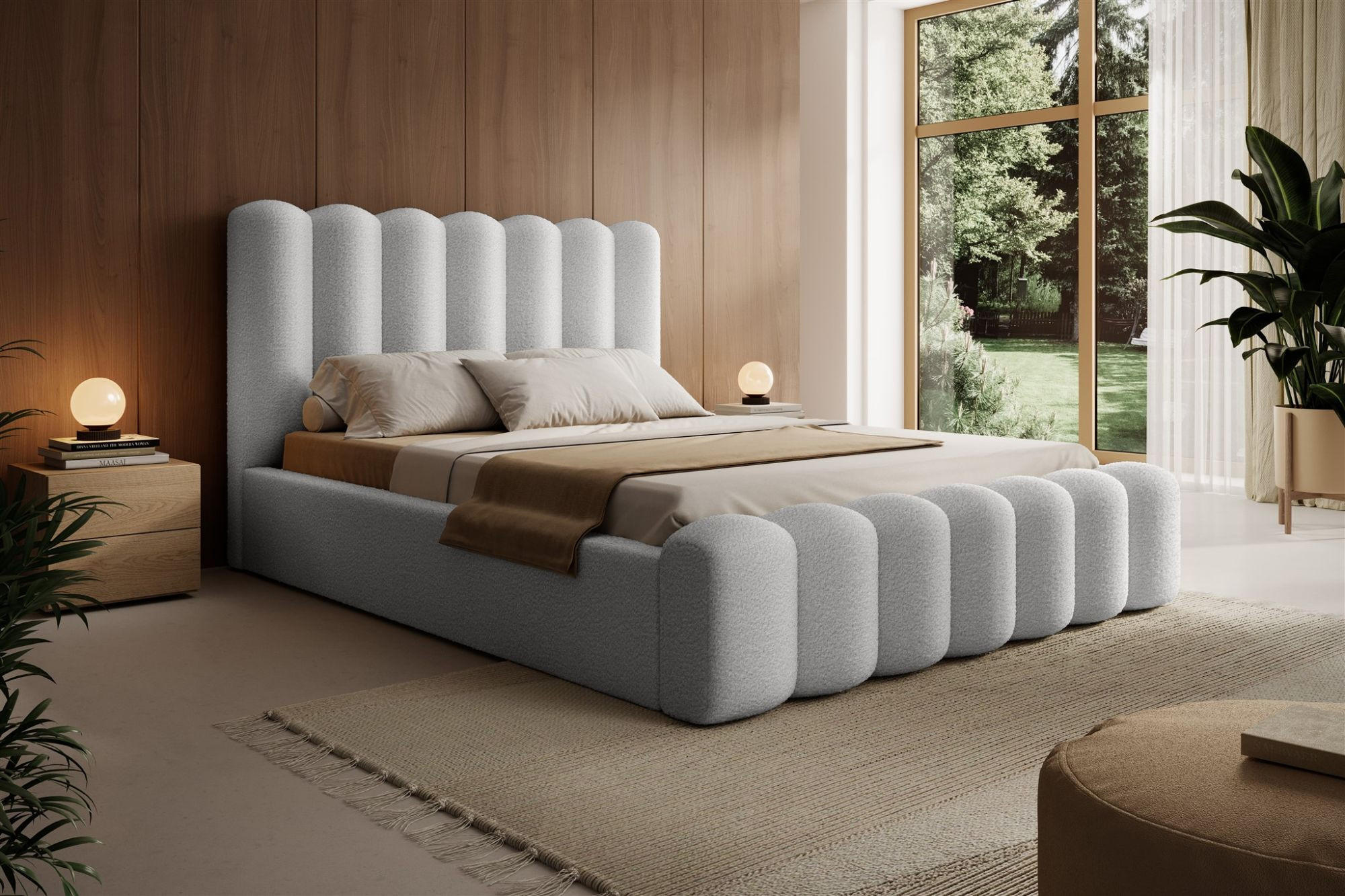 POLSTERBETT Macon In Euphoria - Weiß, Holzwerkstoff/Textil (140/200cm) - Fun Möbel