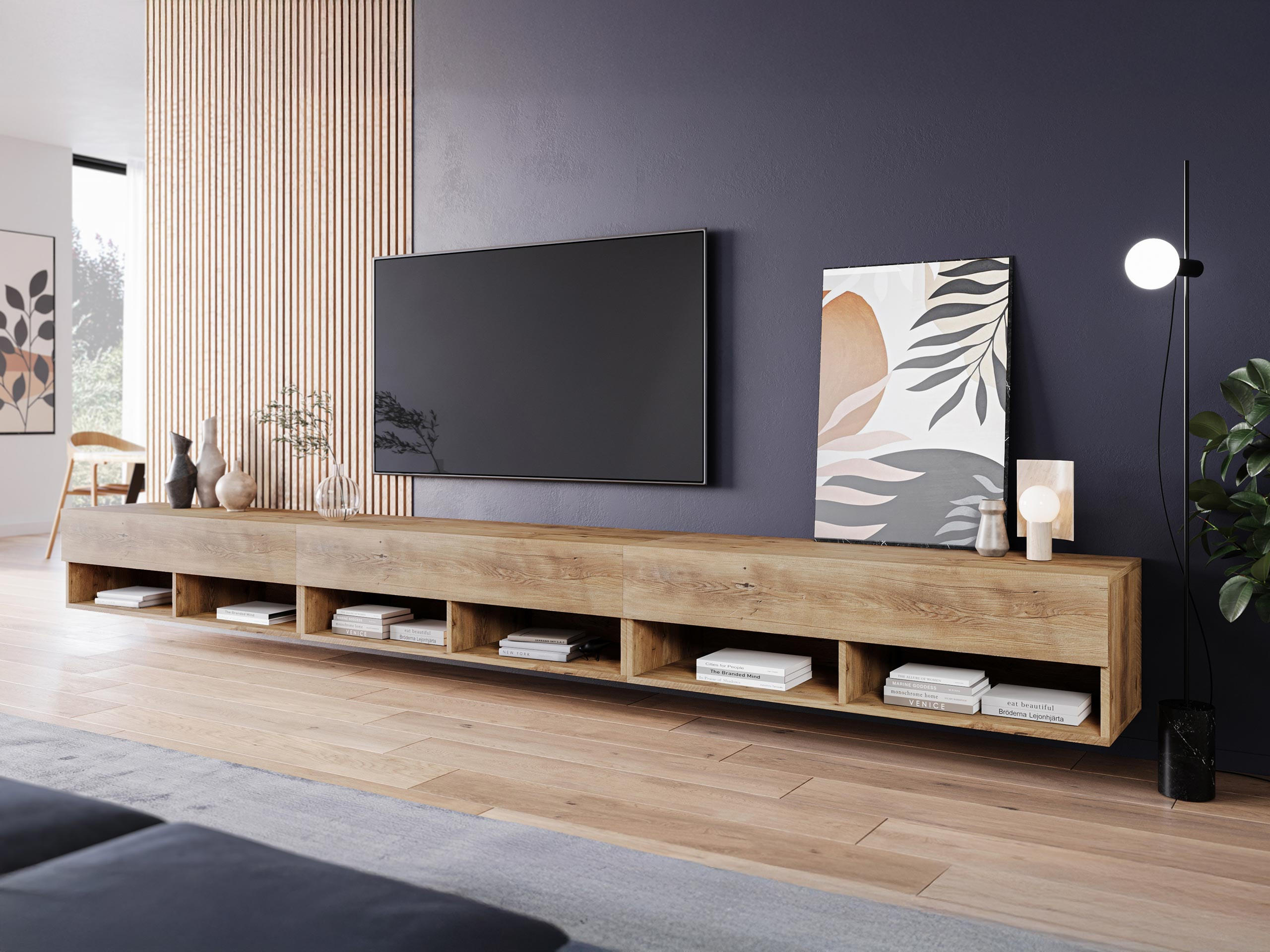 TV-LOWBOARD A300 - Braun, Holzwerkstoff (300/32/33cm) - MIRJAN24