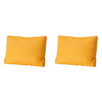 RÜCKENKISSEN Panama 40/60 cm 2er-Set - Gelb, Textil (60/8/40cm) - Madison