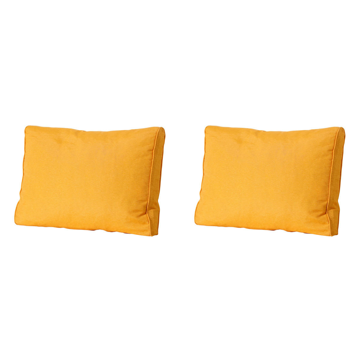 RÜCKENKISSEN Panama 40/60 cm 2er-Set - Gelb, Textil (60/8/40cm) - Madison