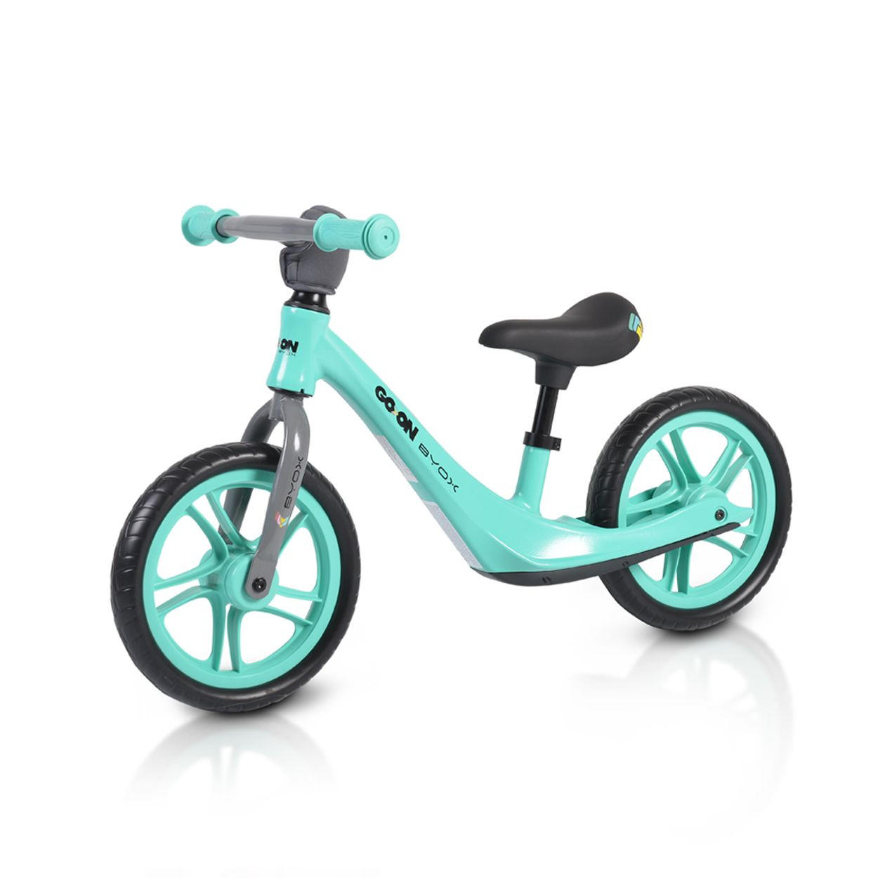 LAUFRAD Go On 12 Zoll blau Anti-Rutsch-Griffe, Sattel einstellbar, ab 3 Jahren - Blau, Metall (89/13/60cm)