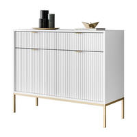 KOMMODE CORTADO GOLD KSZ104 MIT SCHUBLADEN WEISS - Weiß, Holzwerkstoff (104/83/39cm) - Lookway