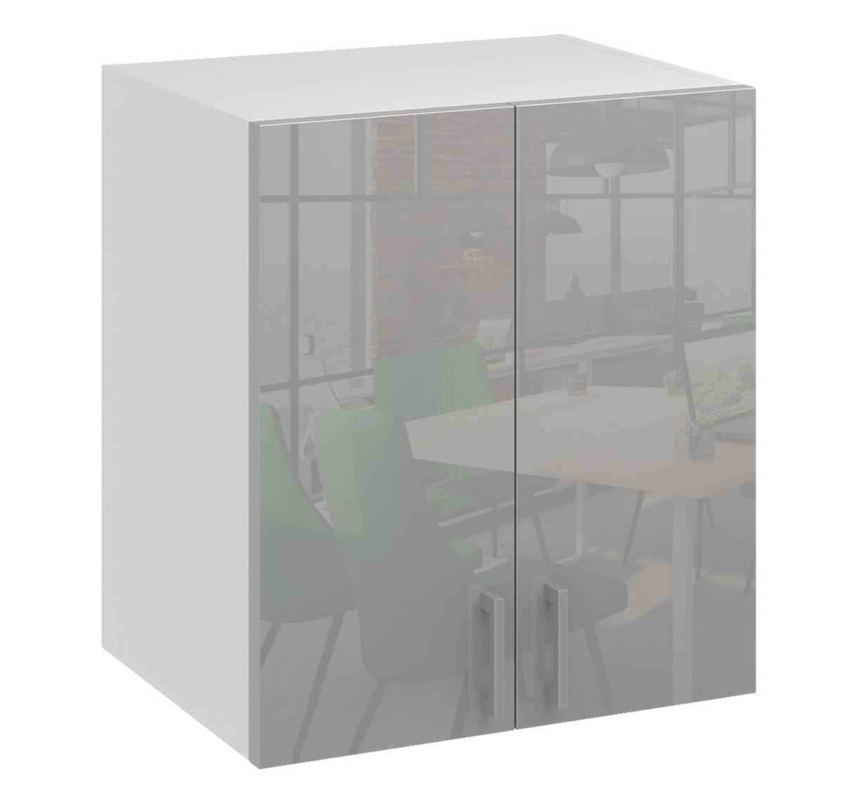 HÄNGESCHRANK G60 2D - Grau, Holzwerkstoff (60/60/31cm) - roe furniture