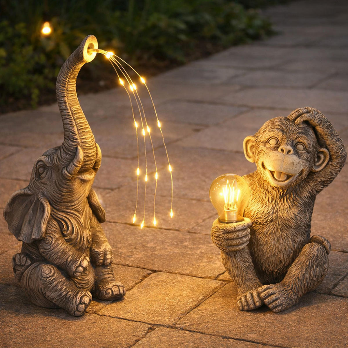 LED AUSSENLEUCHTE Grau Kunststoff 2er Set - Grau, Glas (19/13.5/27.5cm) - Globo Lighting