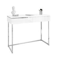 KONSOLEN AURORA SILVER Hochglanz Weiß auf silbernem Gestell - Weiß Hochglanz, Holzwerkstoff (102/78.5/43.6cm) - Lookway