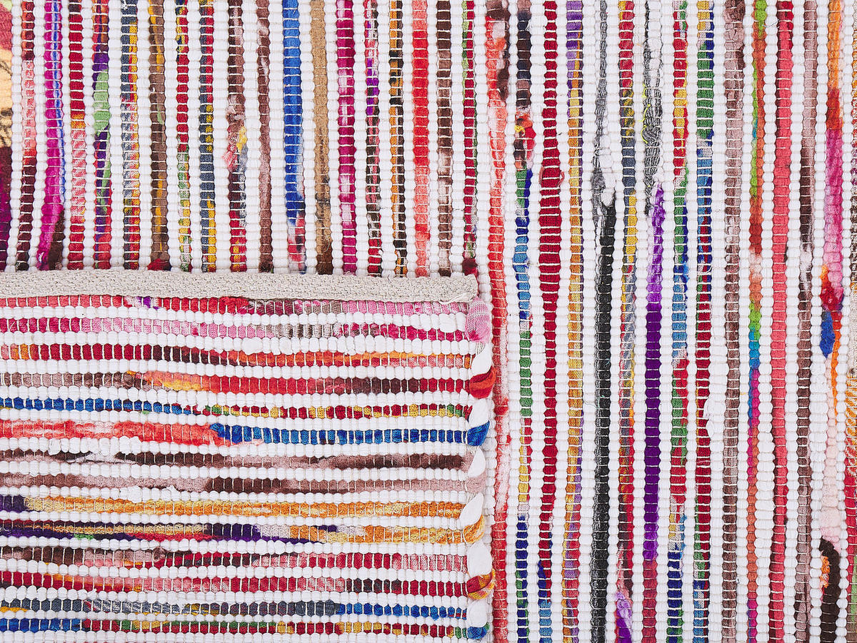 TEPPICH geflochten Bartin 230/160 cm - Multicolor, Kunststoff (160/230cm) - Beliani