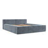 POLSTERBETT Casto mit Stauraum 140/200 cm Hellblau im Bonita Stoff - Schwarz/Naturfarben, Holz/Holzwerkstoff (140/200cm) - AltaBeds