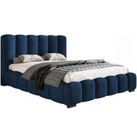 BETTGESTELL Blau BEN 18 Mit Bettkasten Und Lattenrost 140x200 cm - Dunkelblau, Textil - Sepro Meble