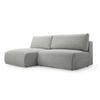 ECKSOFA mit Schlaffunktion Greste, Hellgrau - Hellgrau, Textil (150/223cm) - Meblito