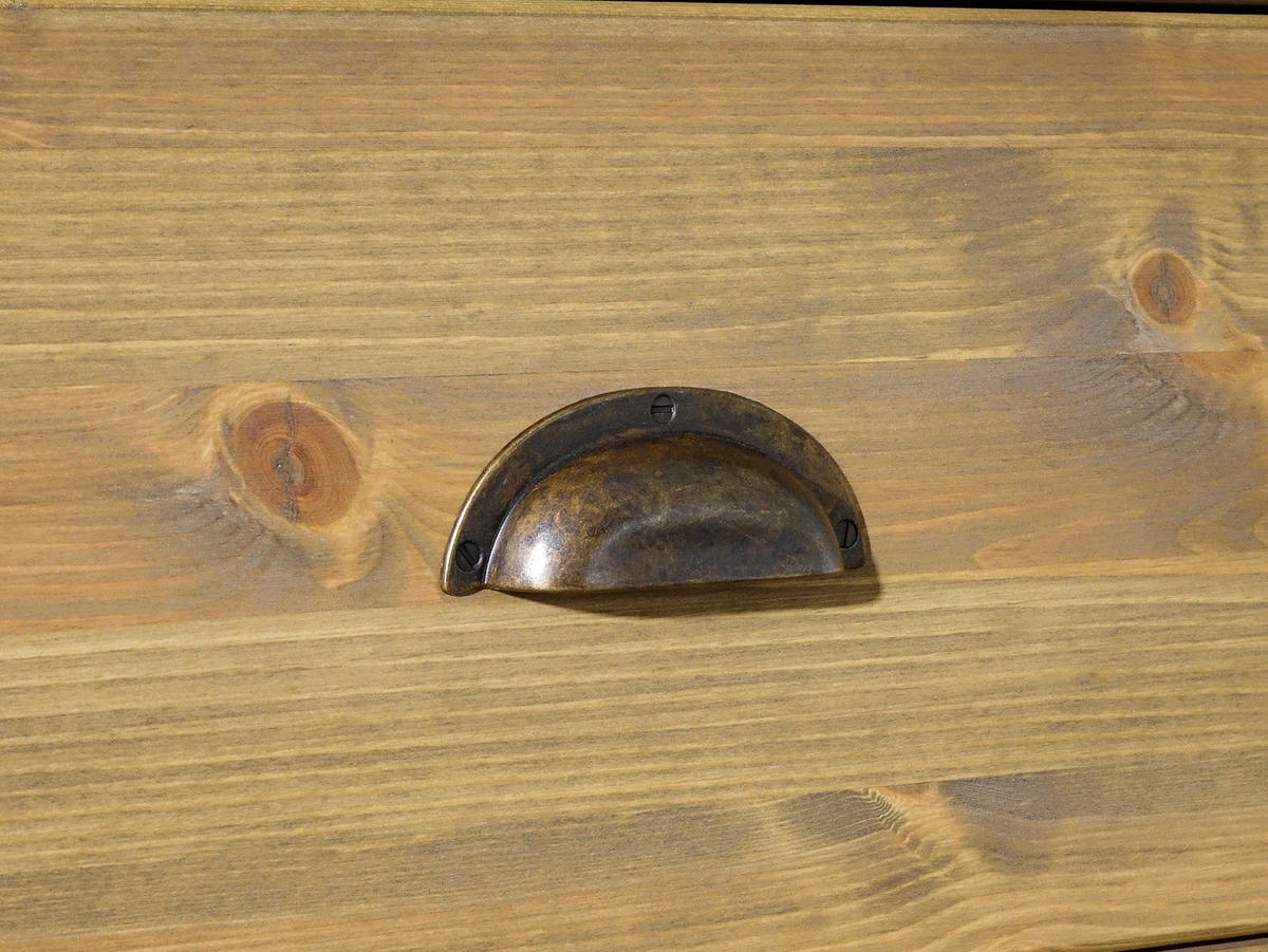 KOMMODE aus Massivholz Dakota 2 - Hellbraun, Holz (112/125/45cm) - Seart