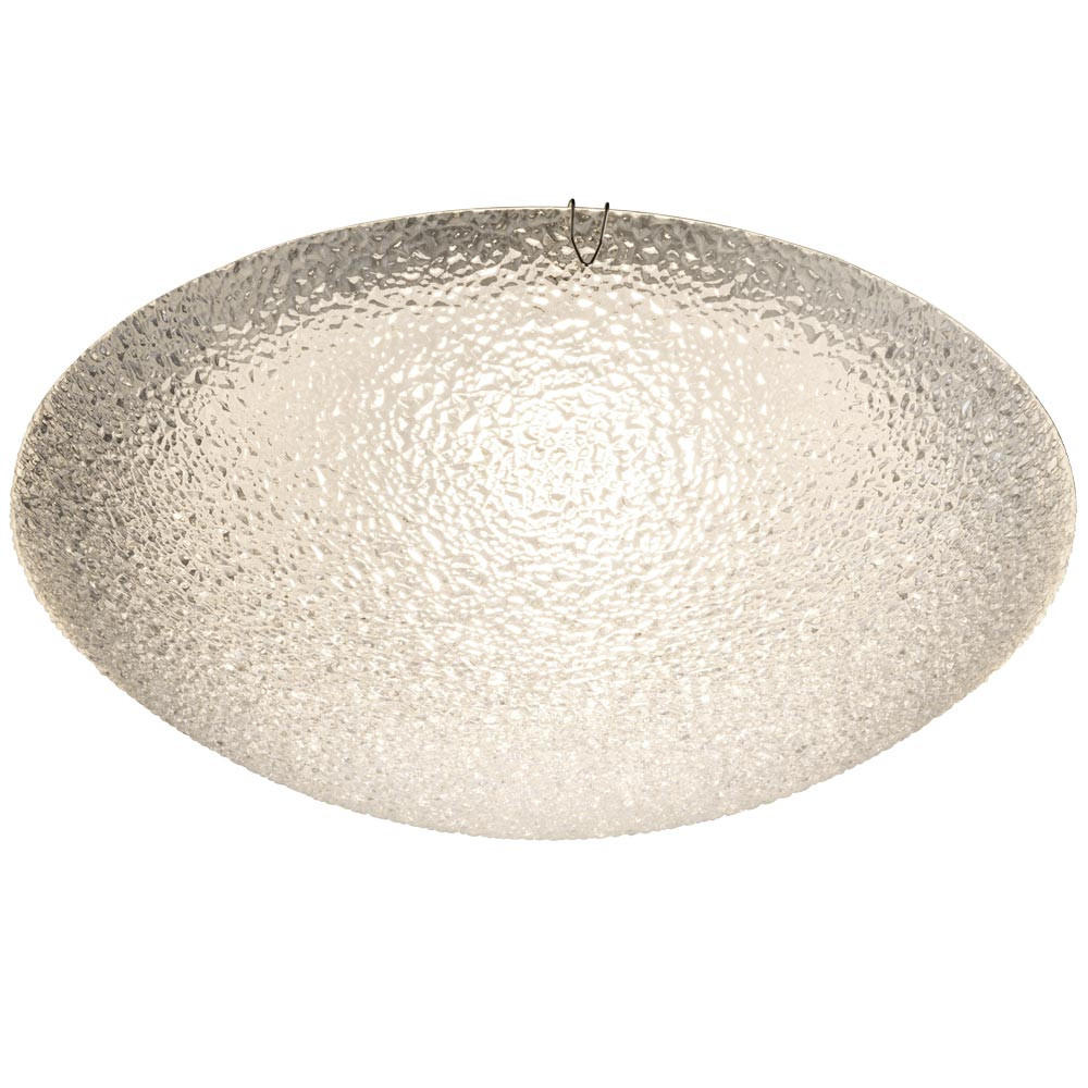 LED DECKENLEUCHTE TRIA I Weiß Glas geeist - Weiß, Glas (30/30/10cm) - Globo Lighting