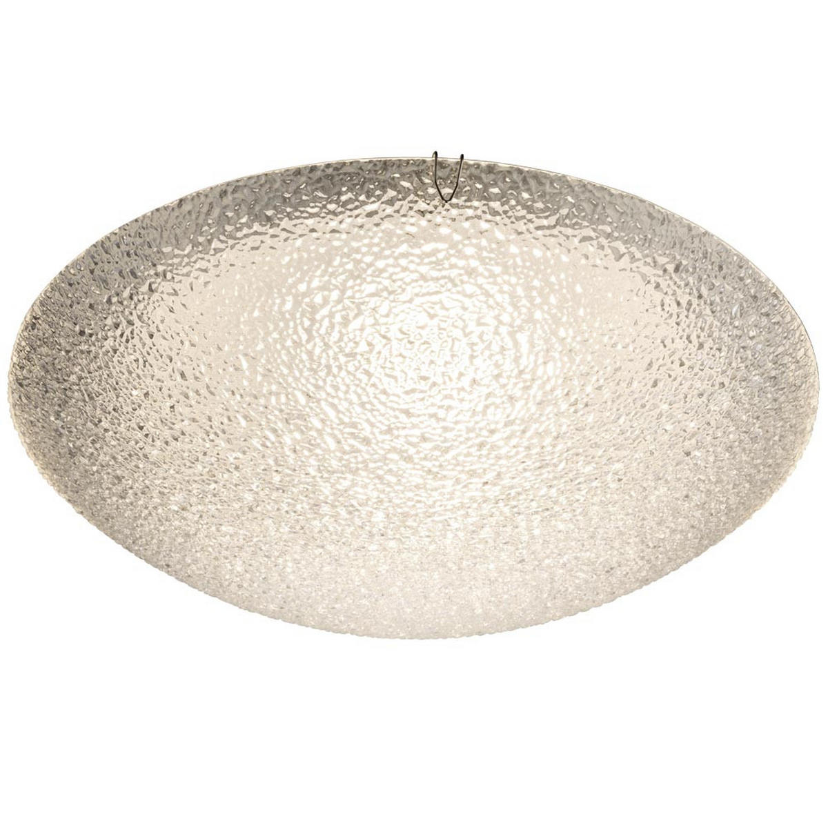 LED DECKENLEUCHTE TRIA I Weiß Glas geeist - Weiß, Glas (30/30/10cm) - Globo Lighting