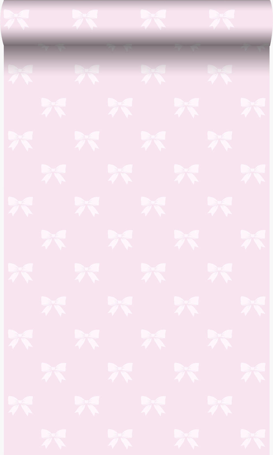 TAPETE kleine Schleifen 53 cm x 10.05 m - Pink, Papier (53/0.1cm) - Origin Wallcoverings