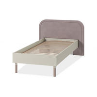 JUGENDBETT CATTA, Bett mit Gestell , Creme/beige - Beige/Creme, Holz (90/200cm) - KONSIMO®