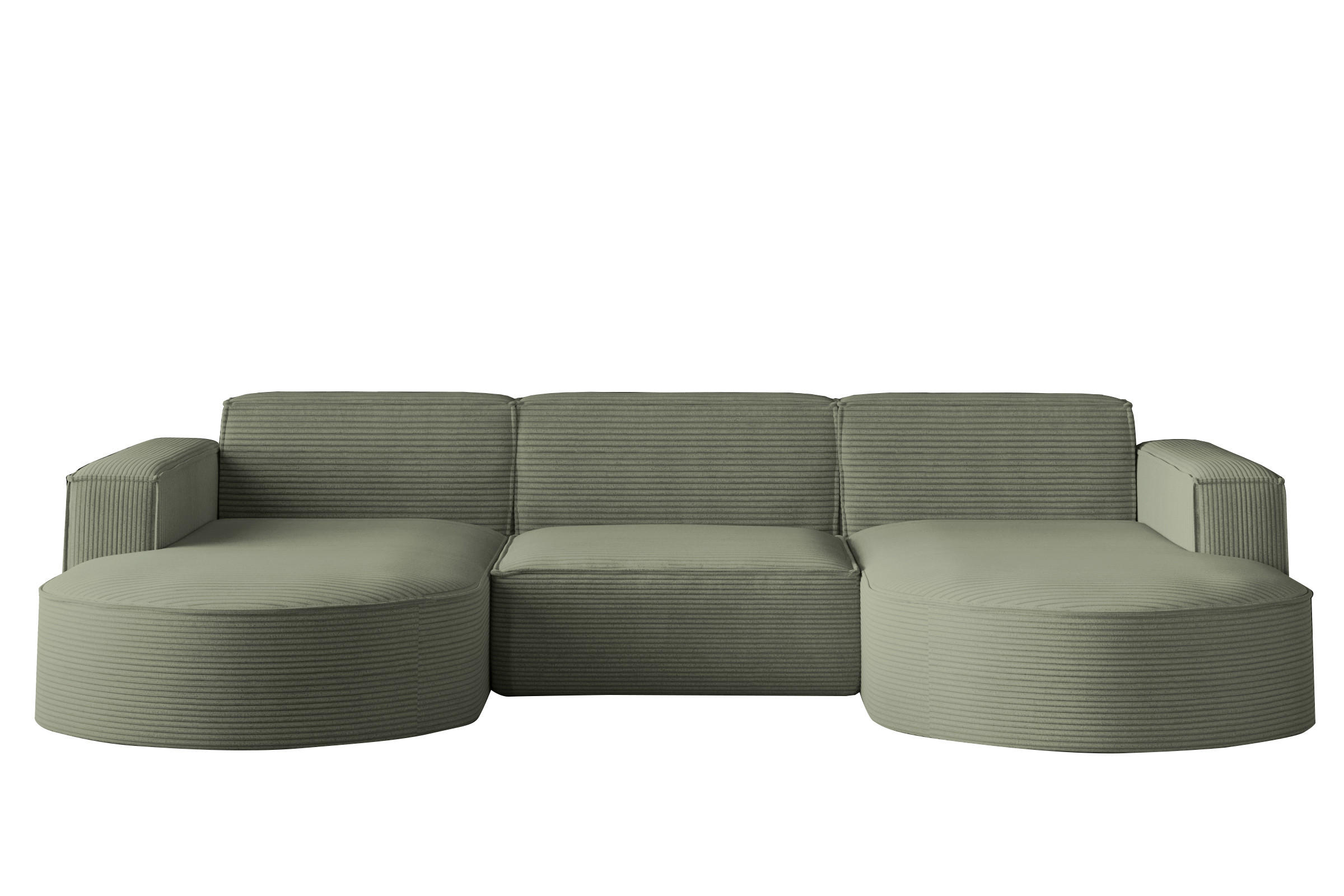 Kaiser Möbel Ecksofa Hellgrün 299x165 cm
