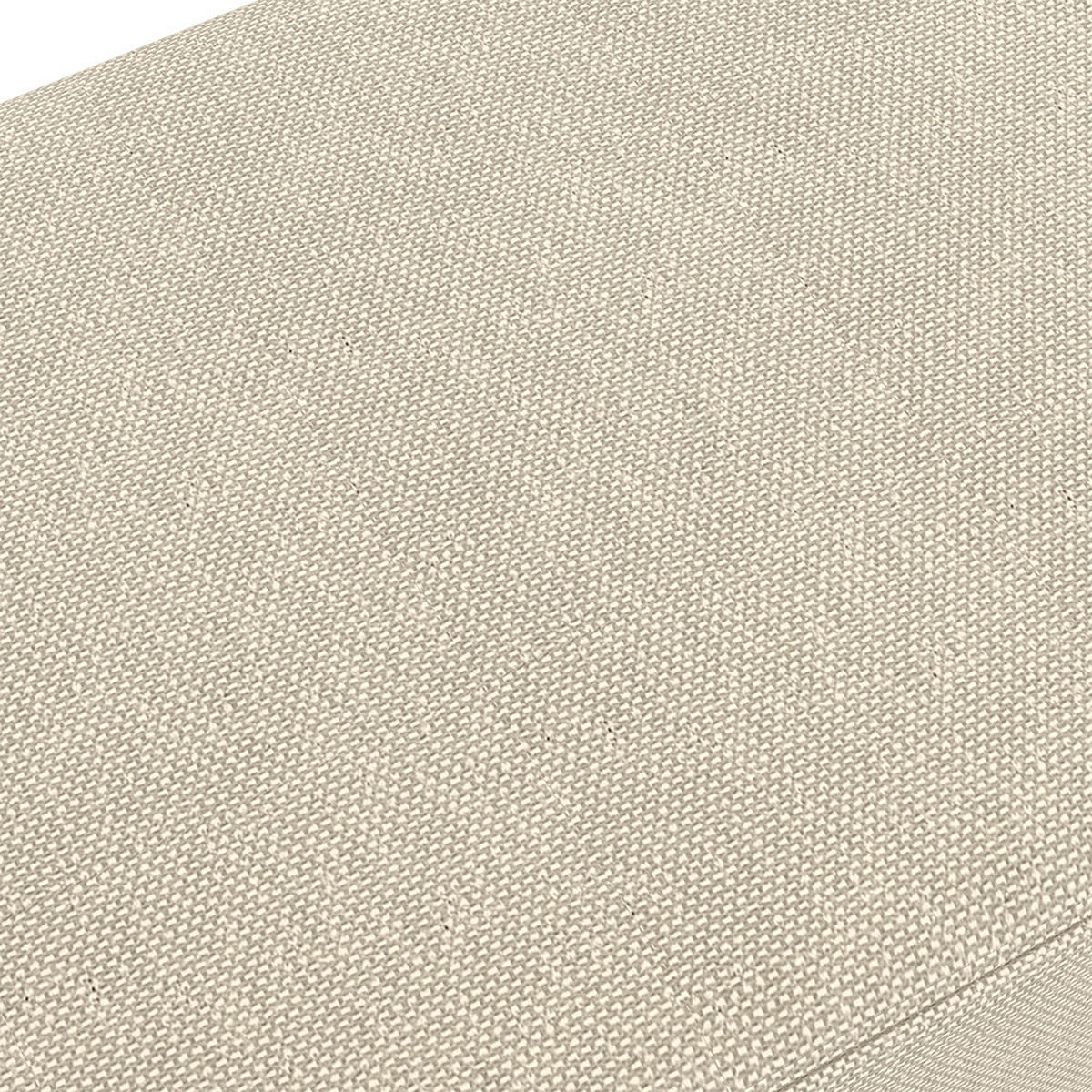POLSTERHOCKER 57/28/25.7 cm Rechteckig Eichenholzbeine Leinen Beige - Beige/Naturfarben, Eichenholz/Holz (57/25.7/28cm) - Livingandhome