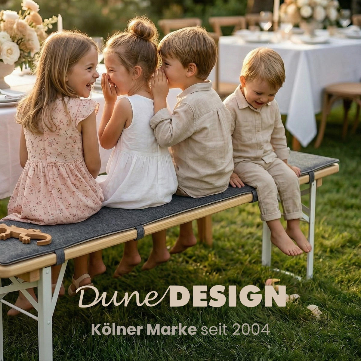 BIERBANKAUFLAGE Filz, 2er Set, Grau, 170/23/1 cm - Grau, Kunststoff (23/1/170cm) - Dunedesign
