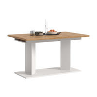ESSTISCH Gunnar (B/H/T: ca. 220/76/100 cm) in weiß/Artisan Eiche Nachbildung - Weiß, Holzwerkstoff (100/220/76cm)