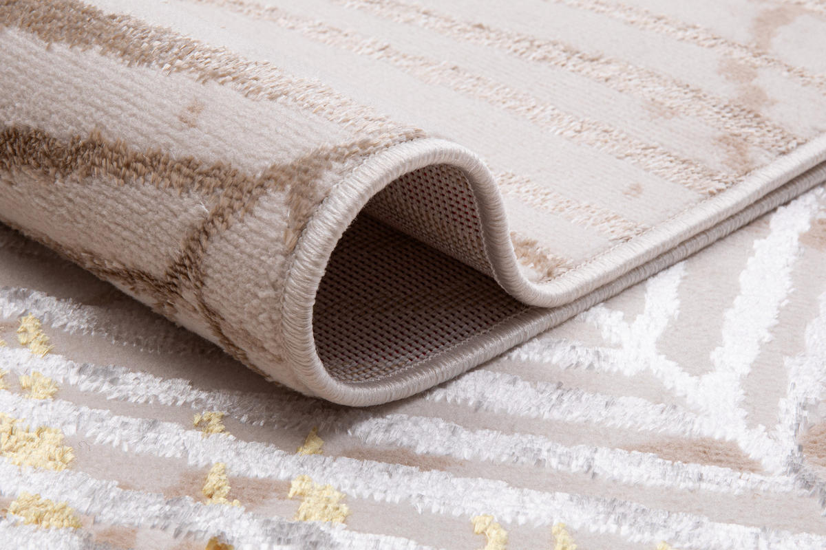 TEPPICH CRYSTAL Creme 80/150 cm - Creme, Textil (80/150cm) - Tapiso