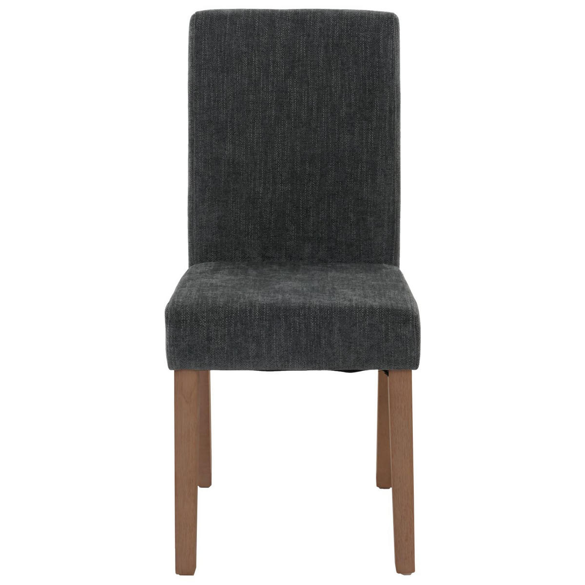ESSZIMMERSTUHL 2er-Set klassisch und zeitlos 90x42x50cm Sitzhöhe 47cm Stoff/Textil Chenille Holz naturfarbene Beine Dunkelgrau - Dunkelgrau, Textil (42/90/50cm) - CHEFGASTRO
