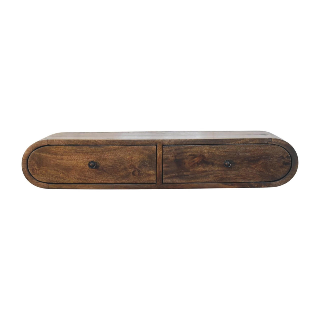 KONZOLNI STOL Avora, viseći - smeđa, drvo (80/15/32cm) - Artisan Furniture