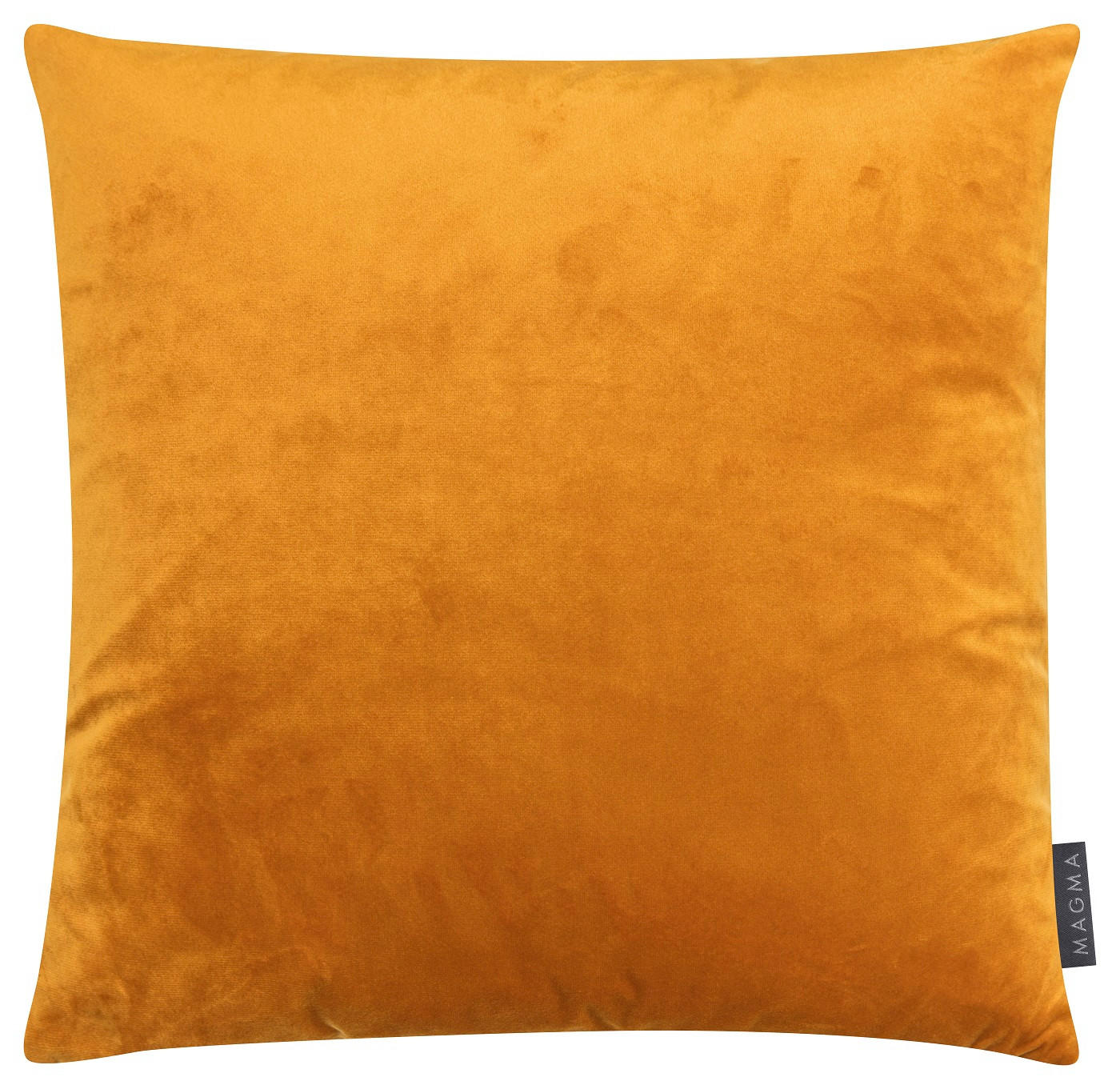 KISSENHÜLLE Samt Uni - Currygelb, Textil (40/40cm) - Magma Heimtexx