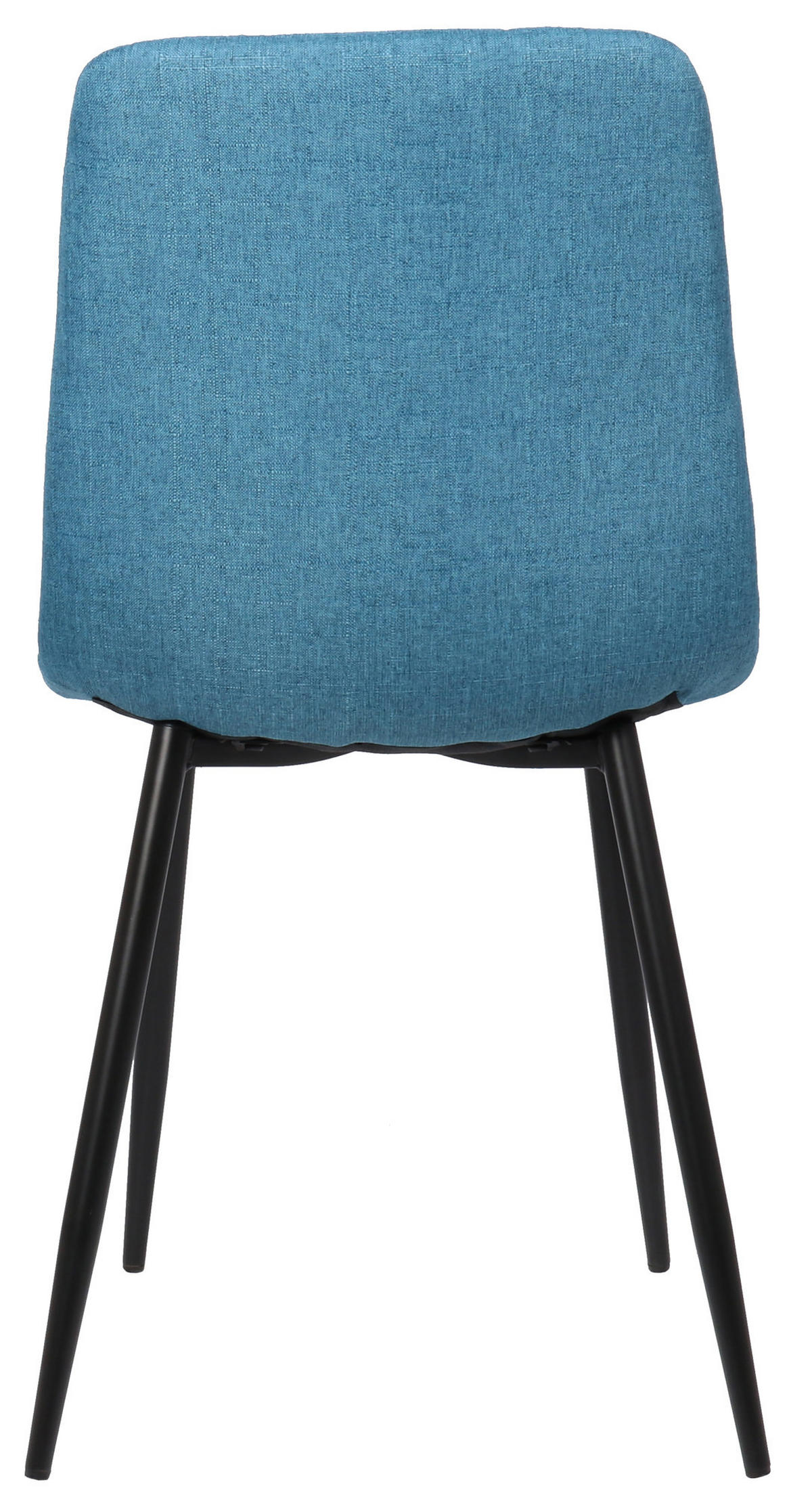 ESSZIMMERSTUHL Till, 2er Set Stoff, Gestell Metall matt Schwarz Blau - Blau/Schwarz, Textil/Metall (45/88/52cm) - TPFLiving