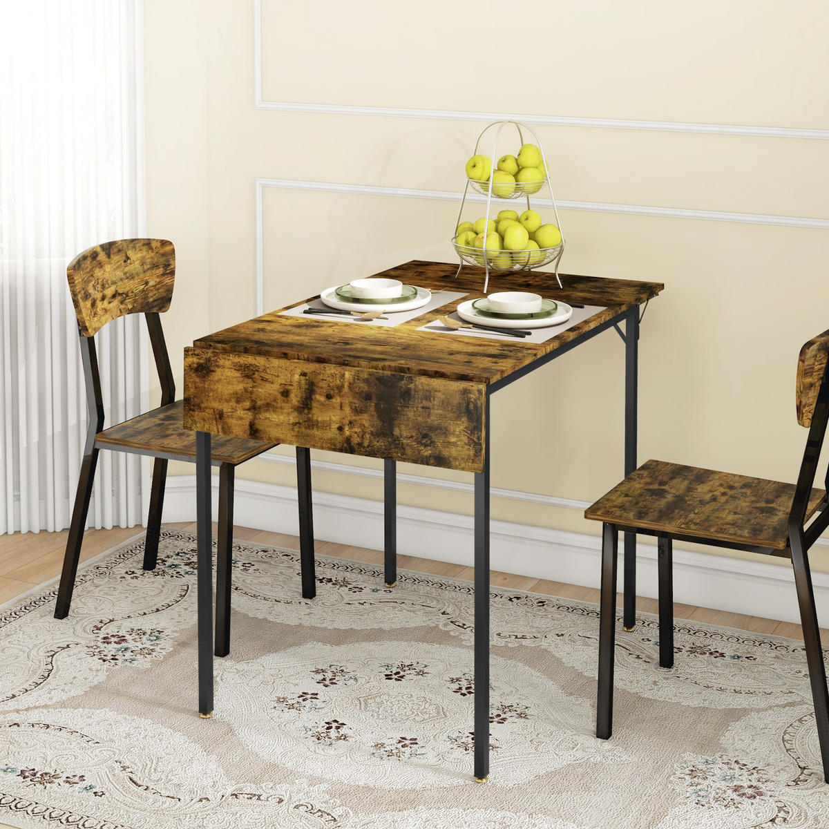 ESSTISCH Braun 1 Stück - Braun, Kunststoff (120/79/79cm) - GiPP