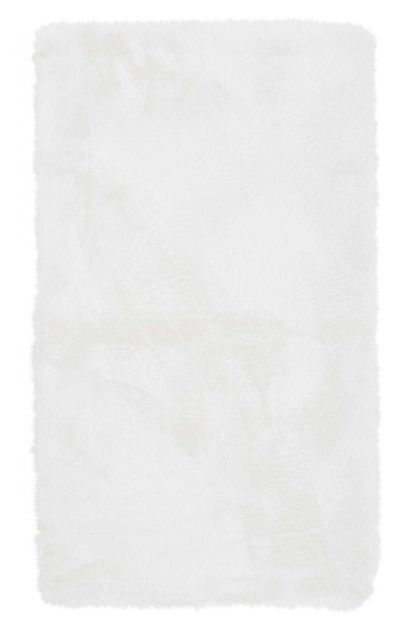 KUNSTFELLTEPPICH Sara 60x90 cm - Weiß, Textil (60/90cm) - Gino Falcone