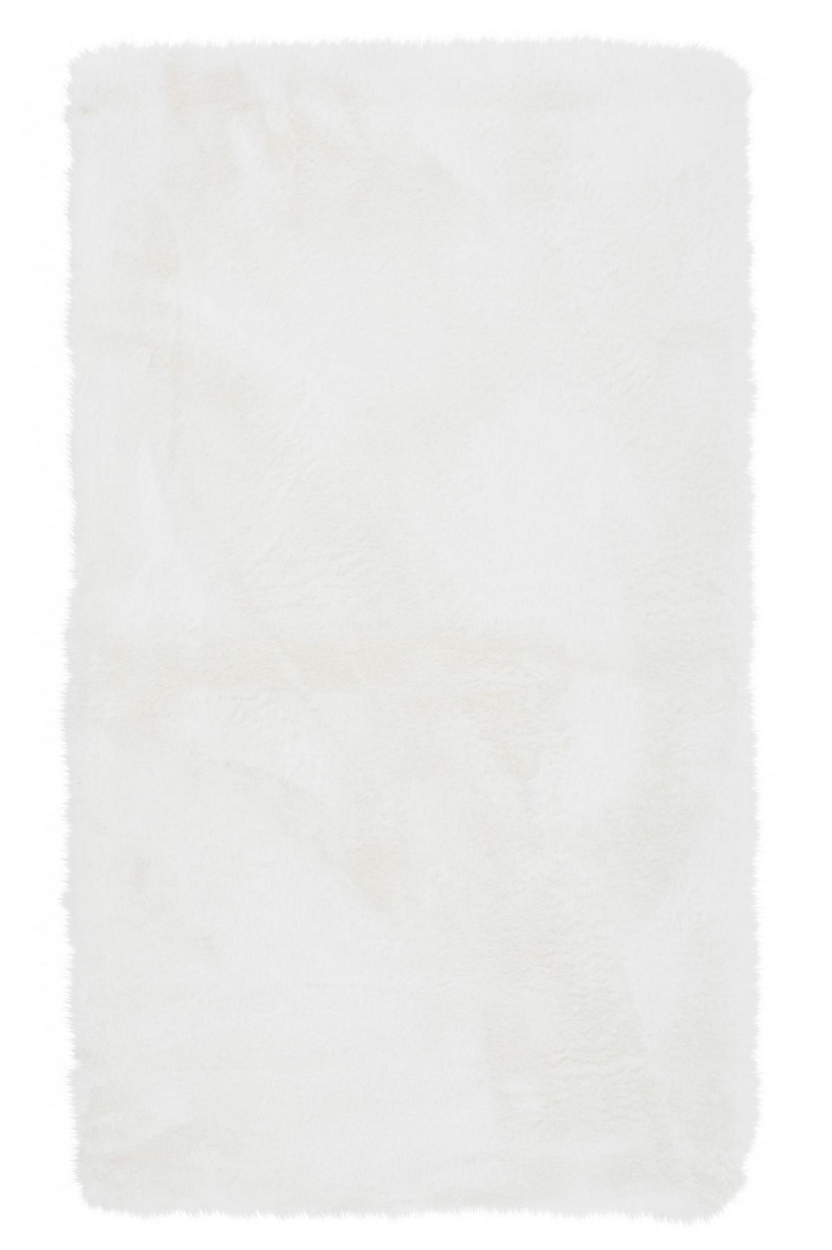 KUNSTFELLTEPPICH Sara 70x120 cm - Weiß, Textil (70/120cm) - Gino Falcone