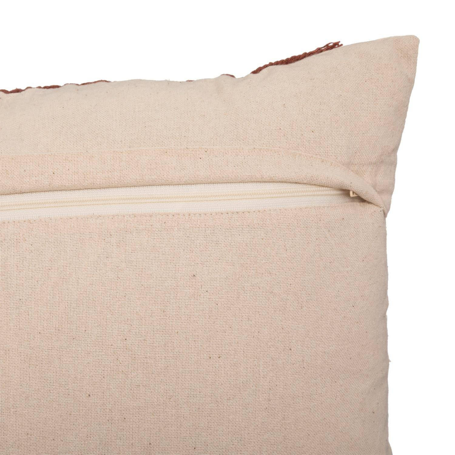 Thumbnail - Atmosphera Createur d´interieur Zierkissen, Rot, Naturmaterialien, Ethno, Quadratisch, 40x40 cm, Wohntextilien, Kissen, ...