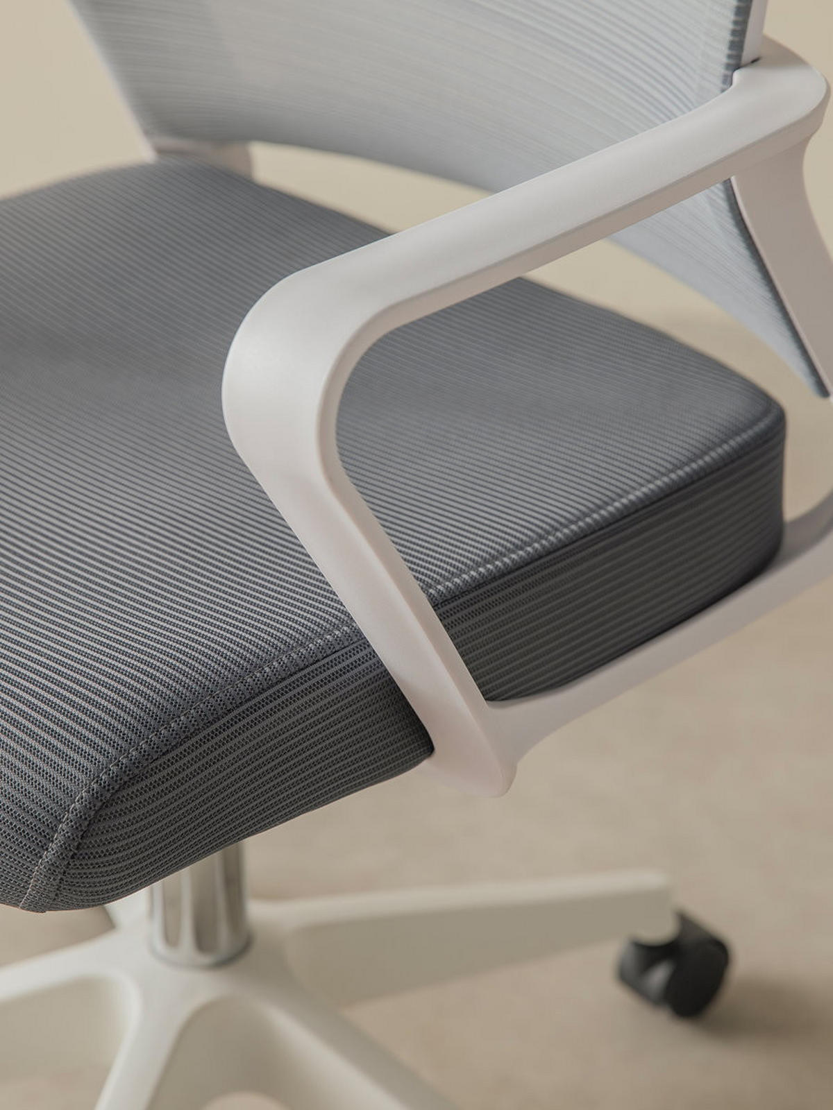 DREHSTUHL Bennet Grau 58 cm x 94 cm - Grau, Textil (58/94/59cm) - Kenay Home