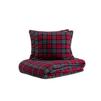 BETTWÄSCHE Tartan Flanell rot 220/200 cm - Rot, Textil (220/200cm) - Homla
