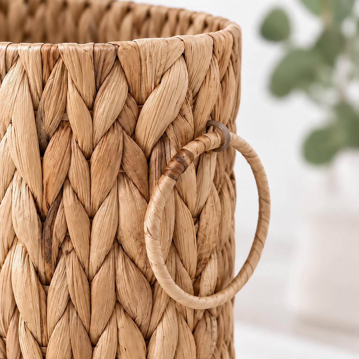 ZÁSOBNÍK Přírodní na toaletní papír vodní hyacint 6 rolí - světle hnědá, textil (16.5/40/25cm) - Relaxdays