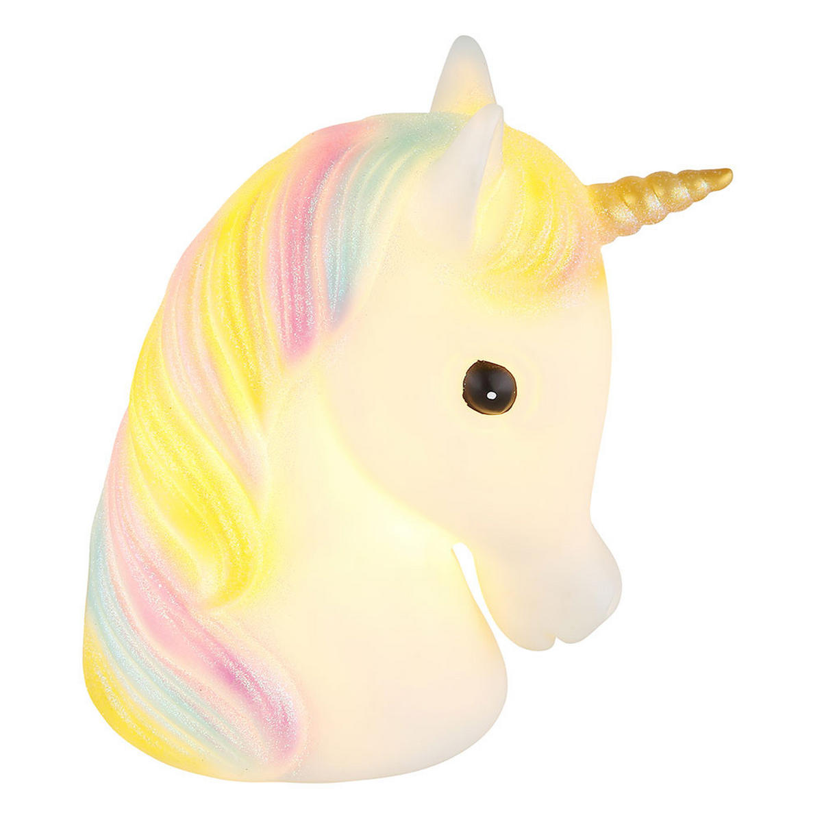 LED DEKOLAMPE Einhorn Bunt - Multicolor, Kunststoff (18/11/21cm) - Globo Lighting