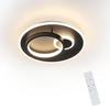 LED-DECKENLEUCHTE Peter 31 cm - Schwarz, Kunststoff (31/8.5/31cm) - ZMH